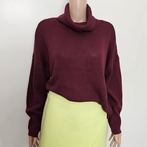 525 America knit turtleneck Burgundy